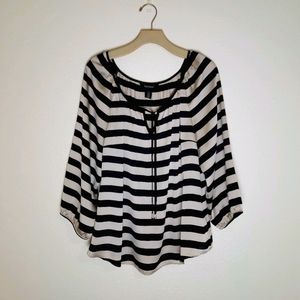 WHBM Striped Blouse